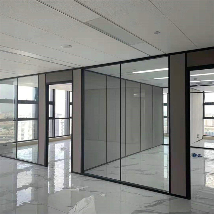 丰品 杭州单层玻璃隔断规格 内钢外铝玻璃隔断 价格优惠